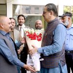 Federal Minister for Religious Affairs Aneeq Ahmed visited the Evacuee Trust Property Board