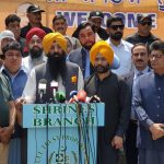 Arrival of Sikh Pilgrims in Pakistan to Attend Vaisakhi Festival and Khalsa Birth Anniversary Celebrations State Minister interfaith harmony Kheeal Das Kohastani, Provincial Minister for Minority Affairs Ramesh Singh Arora, Secretary Evacuee Trust Property Board Farid Iqbal,Welcomes Pilgrims Along with Other Officials.